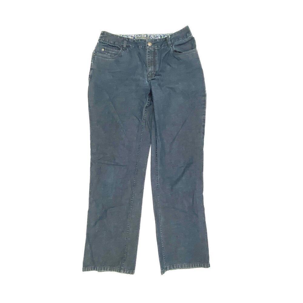 Liz Claiborne Crop Women's size 8 Dark Wash Blue Denim Jeans